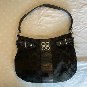 Coach logo small bucket bag